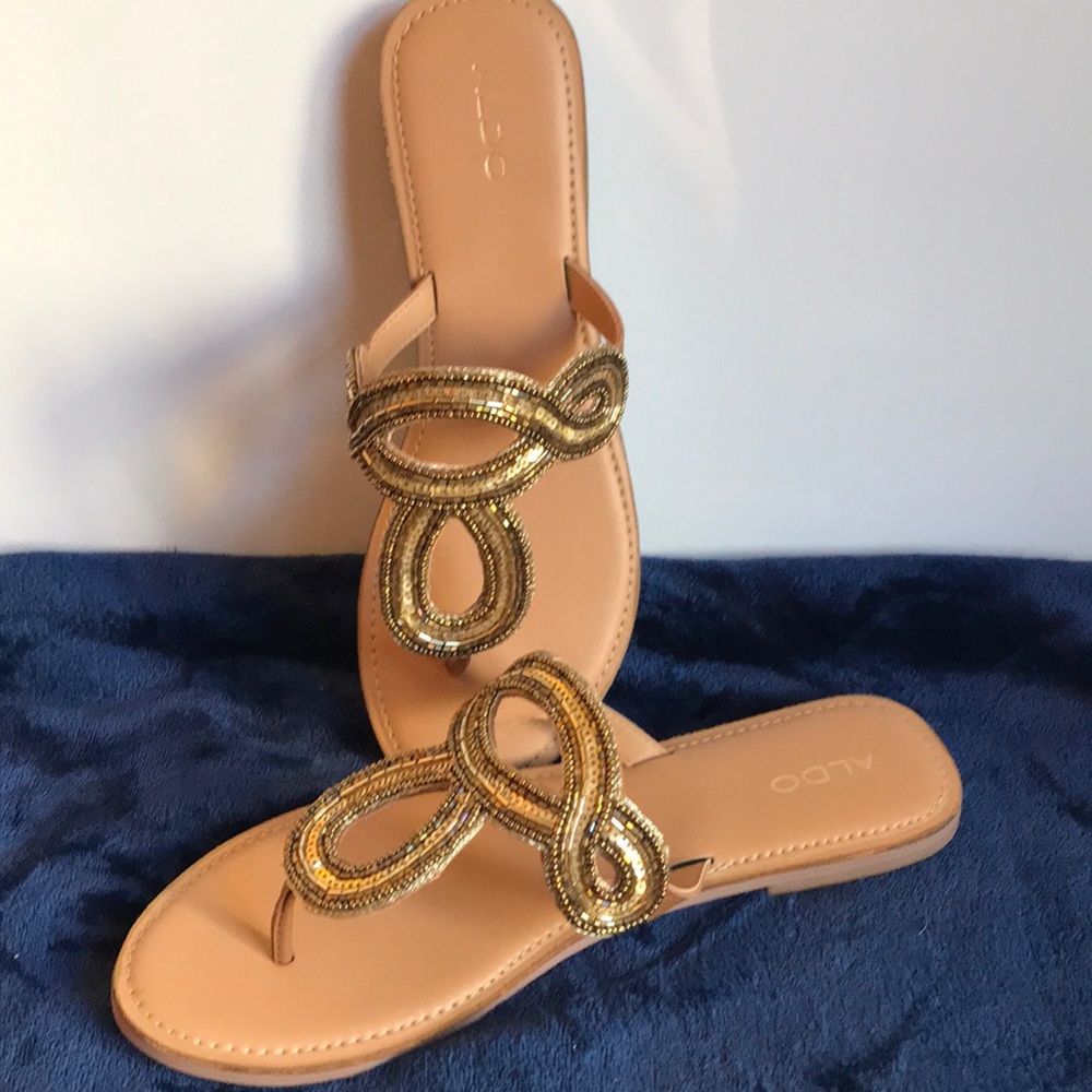Glittery Aldo Sandals, brand new!